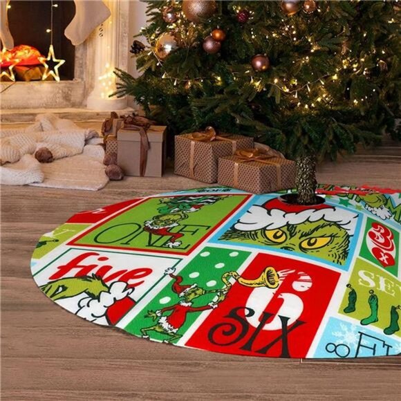 36 Inch Christmas Tree Skirt Decorations - Picture 4 of 5